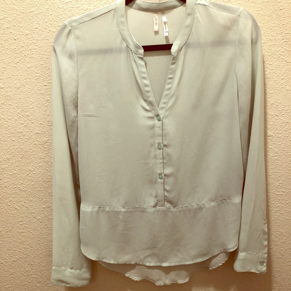 Sheer Light Blue Blouse